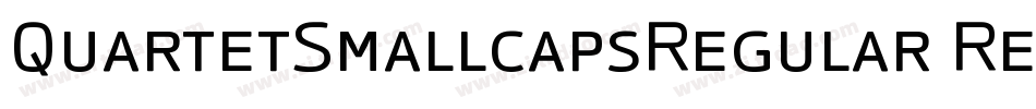 QuartetSmallcapsRegular Regular字体转换